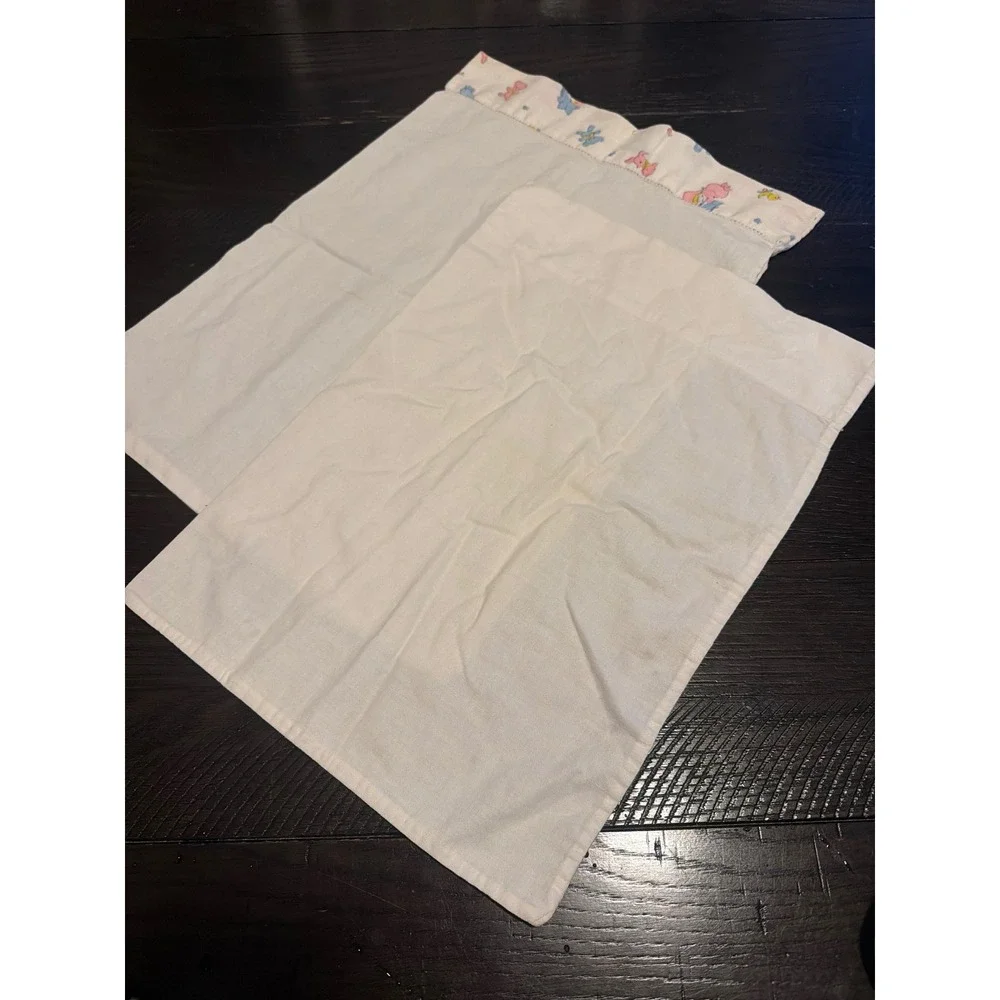 Vintage Toddler Pillowcase Set – Pair of Small Nursery Pillow Covers